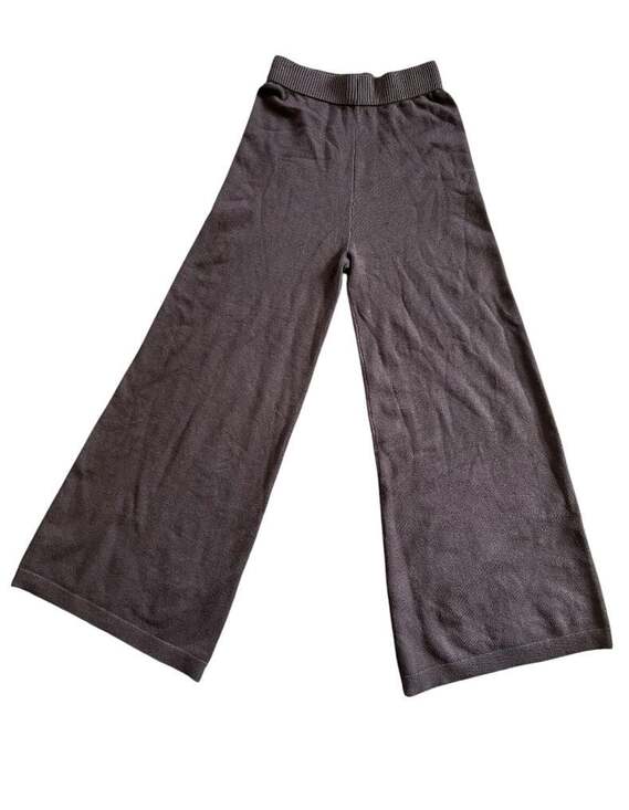 Sincerely Jules Pants - Sincerely Jules Women's Knit Wide-Leg Pull-On Pants Brown